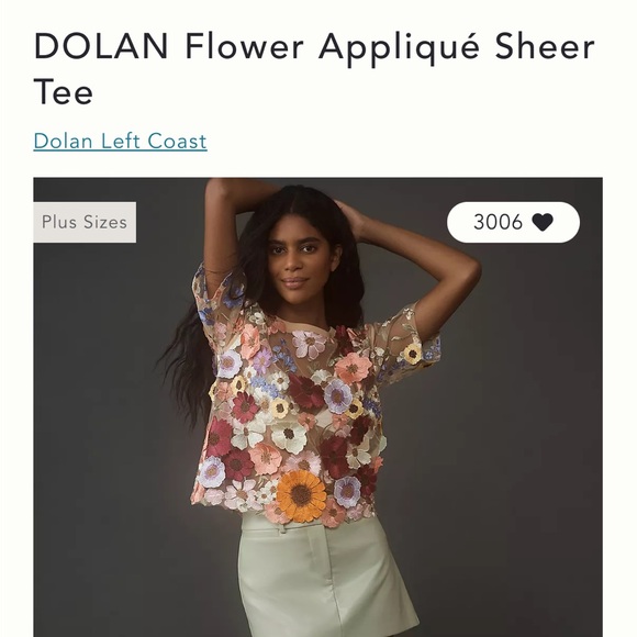 Dolan appliqué sheet tee shirt size large - Picture 6 of 9